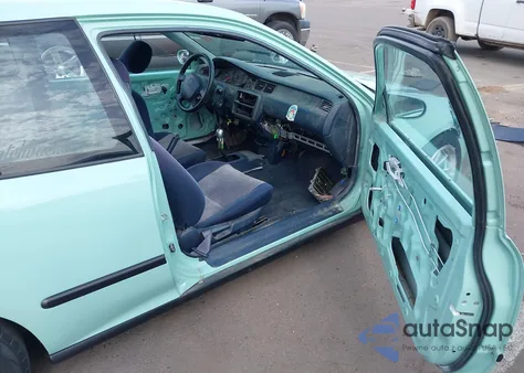 1993 Honda Civic Dx из США, поврежденный, VIN 2HGEH2464PH516961